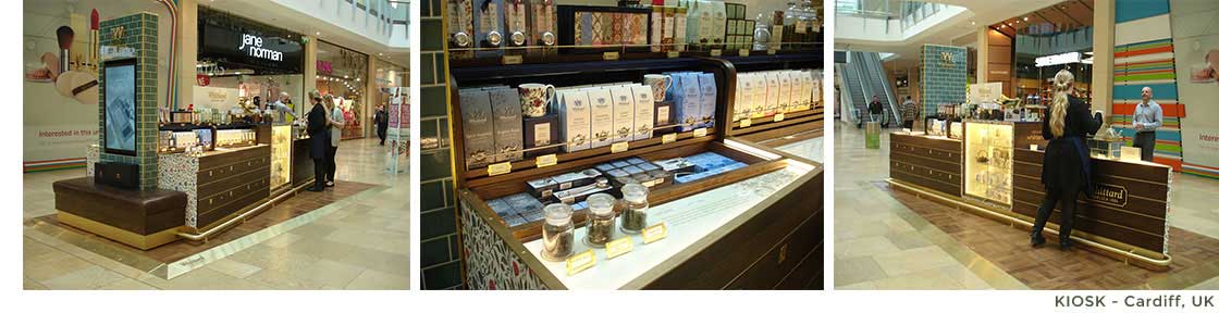 Whittard Kiosk project images
